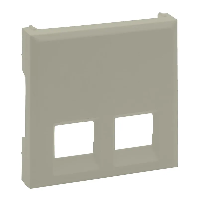 Legrand Abdeckung 864643 Niloe Step 2F Rj11/Rj45 sand