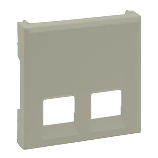 Legrand Abdeckung 864643 Niloe Step 2F Rj11/Rj45 sand