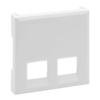 Legrand Abdeckung 864143 Niloe Step 2F Rj11/Rj45 ultraweiß