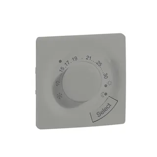 Legrand Abdeckung 864367 Niloe Step Thermostat aluminium