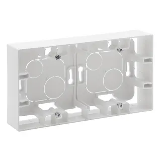 Legrand AP-Gehäuse 864182 Niloe Step 2fach ultraweiß