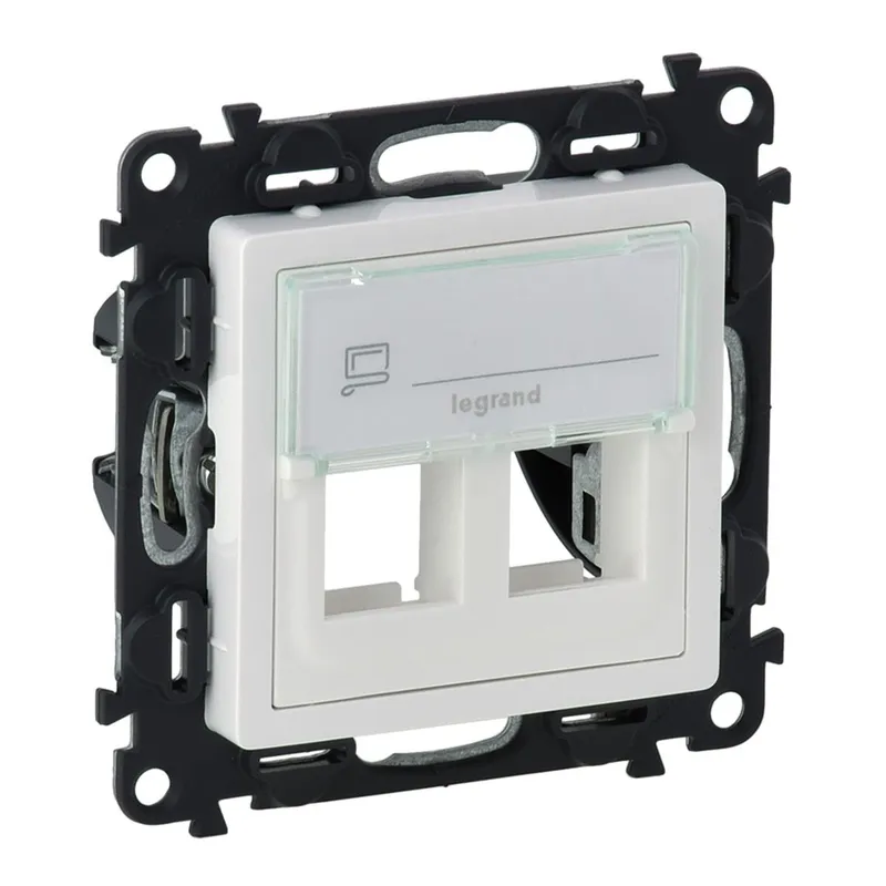 Legrand Adapter VLIFE 2-fach ultraweiß