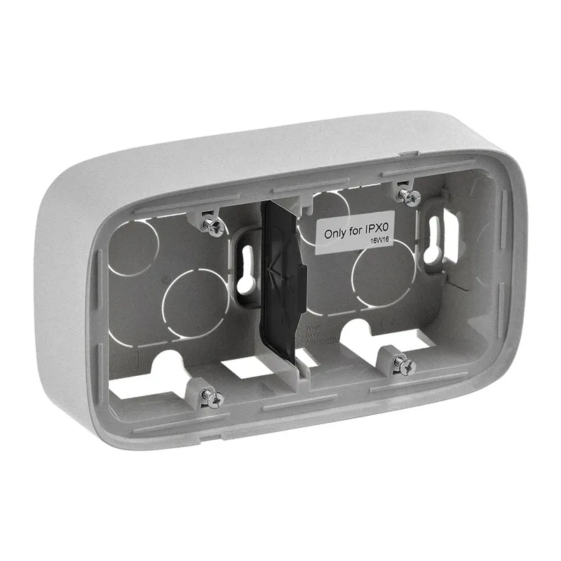 Legrand AP-Gehäuse 755572 V.ALL 2-FACH AL