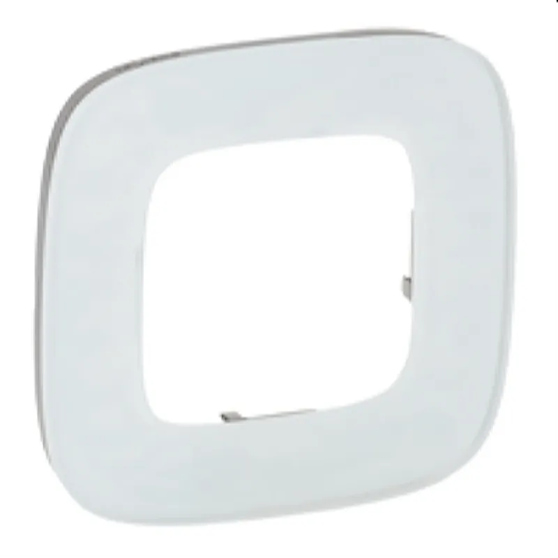 Legrand Rahmen 755541 V.ALL 1-FACH WHITE GLASS