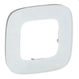 Legrand Rahmen 755541 V.ALL 1-FACH WHITE GLASS