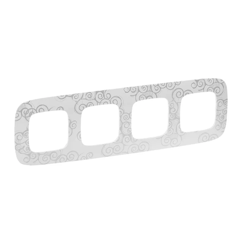 Legrand Rahmen 754344 V.ALL 4-FACH CHROMESTYLE