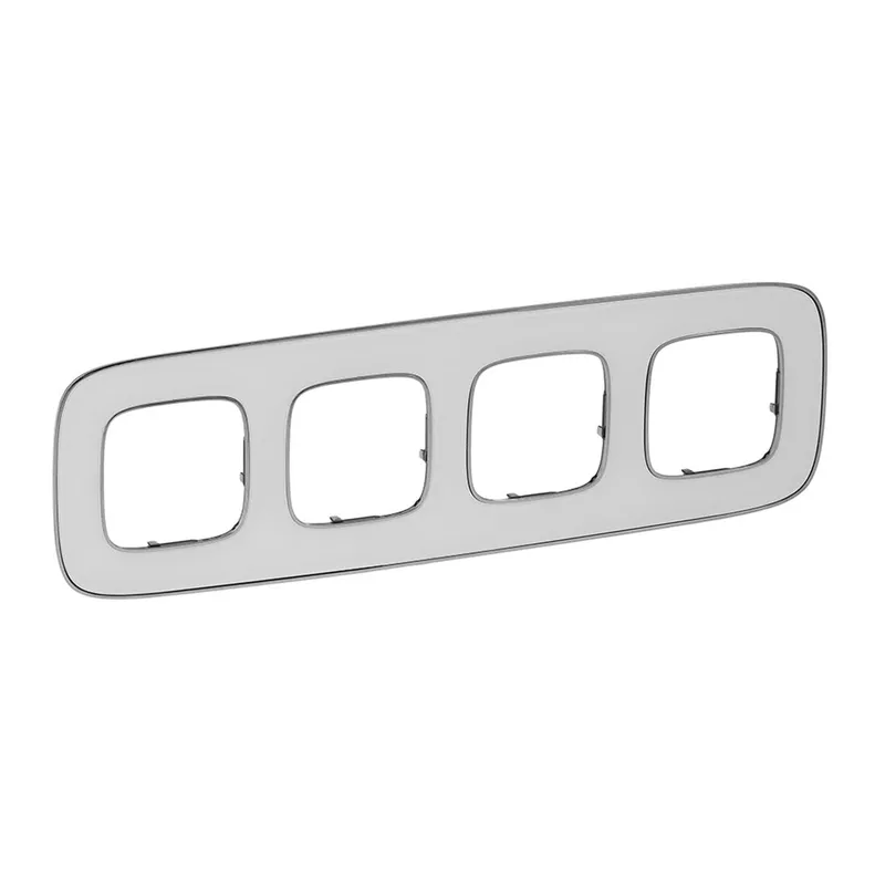 Legrand Rahmen 754424 V.ALL 4-FACH WHITE MIRR.