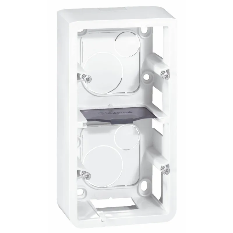 Legrand AP-Gehäuse 080282 MSC 2x2mod vert. ws
