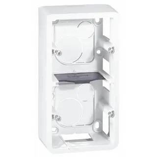 Legrand AP-Gehäuse 080282 MSC 2x2mod vert. ws