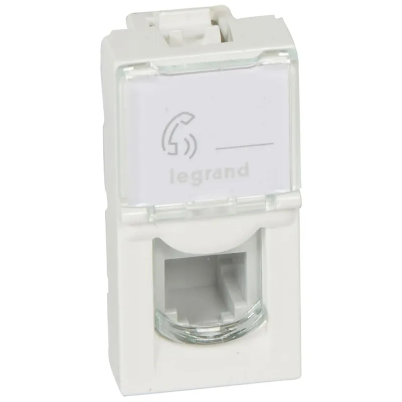 Legrand Telefonsteckdose 078730 MSC 1f. RJ11 1mod ws