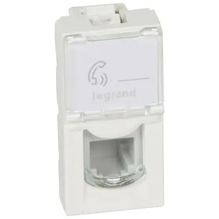 Legrand Telefonsteckdose 078730 MSC 1f. RJ11 1mod ws