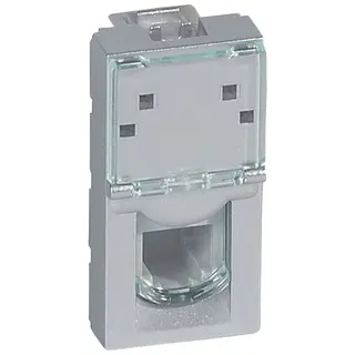 Legrand Telefonsteckdose 079231 MSC 1f. RJ11 2mod alu