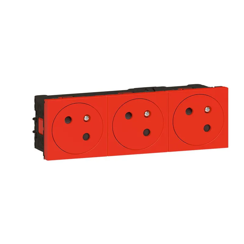 Legrand Steckdose 278173L Mosaic Link 3x 45° F/B rt
