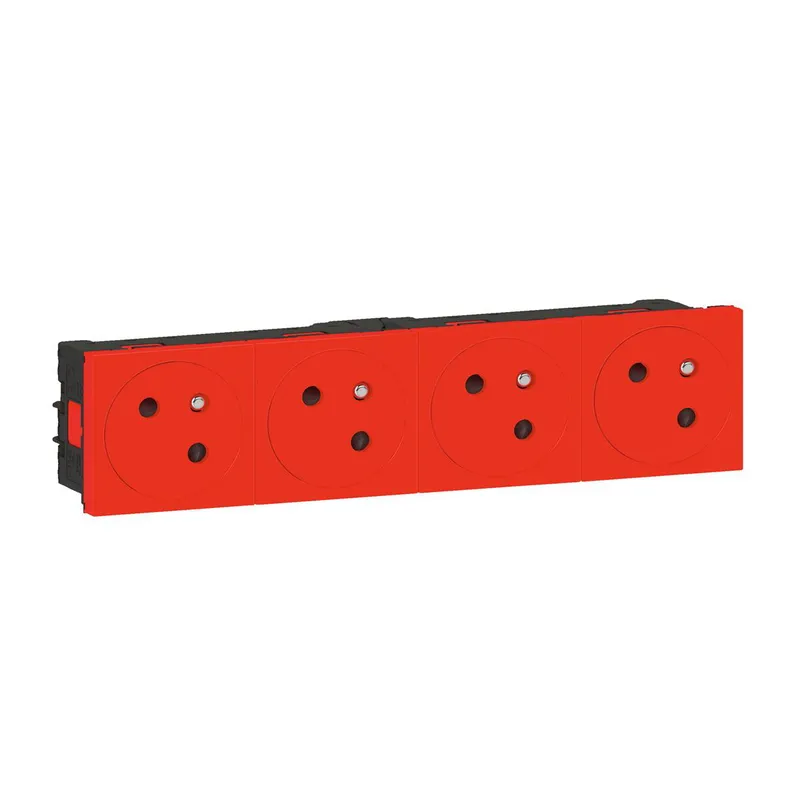 Legrand Steckdose 077174L Mosaic Link 4x 45° F/B rt