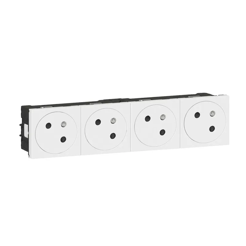 Legrand Steckdose 077144L Mosaic Link 4x 45° F/B ultraws