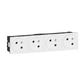 Legrand Steckdose 077144L Mosaic Link 4x 45° F/B ultraws