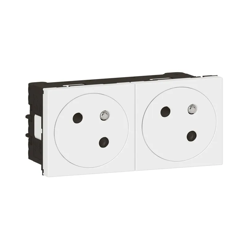 Legrand Steckdose Mosaic Link 2-f.45° F/B Standard uws
