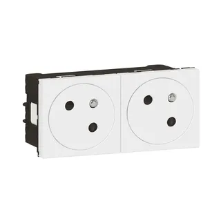 Legrand Steckdose Mosaic Link 2-f.45° F/B Standard uws