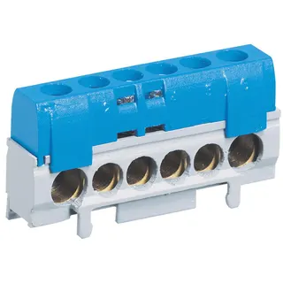 Legrand Klemmleiste 004815 blau 6pol.