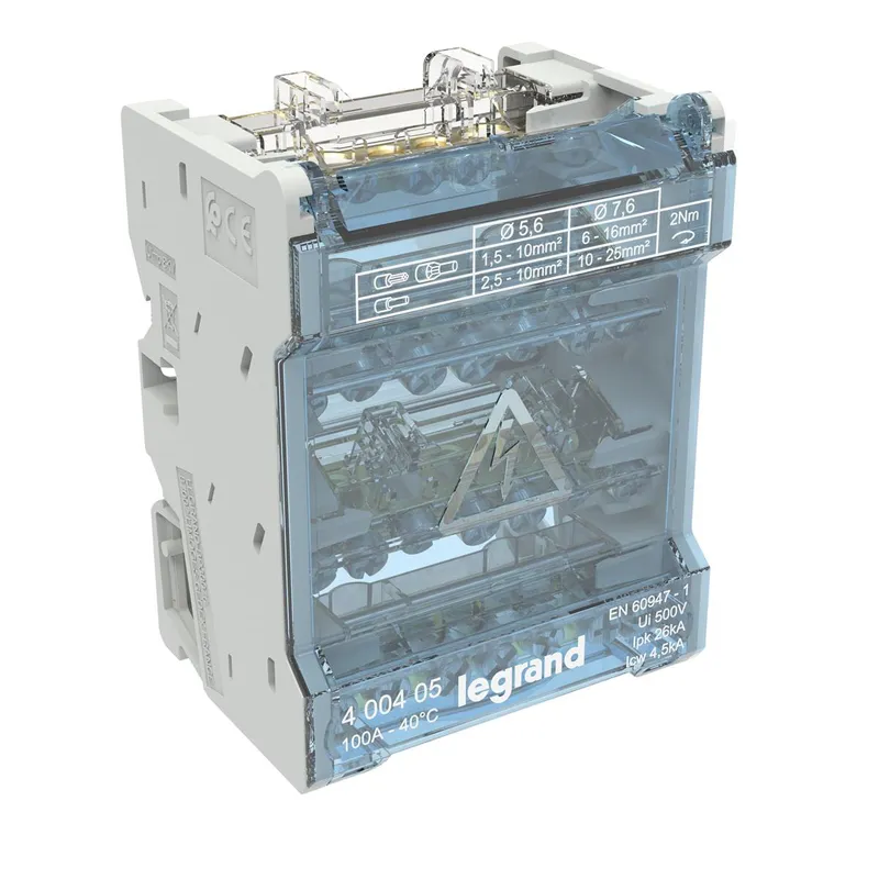 Legrand Klemmenblock 400405 4P/100A 7KL 4M