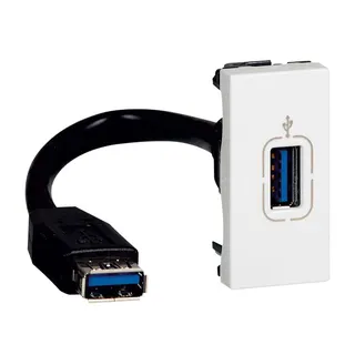 Legrand Anschlusseinheit 078746 MSC USBDOSE+KABEL 1MOD WS