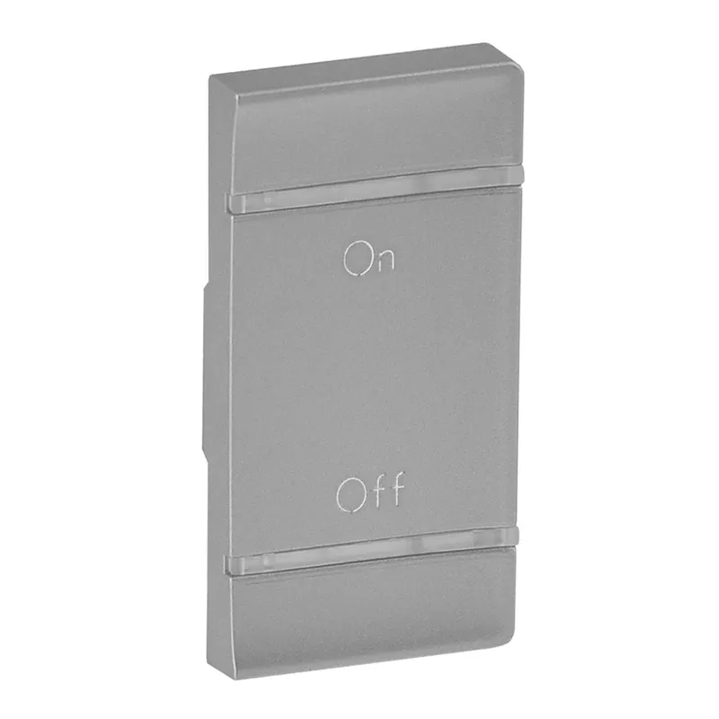 Legrand Wippe VLIFE 1modulig Re ON-OFF aluminium