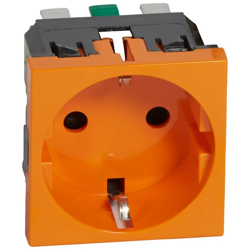 Legrand SCHUKO-Steckdose 077217 MSC SL 2mod orange