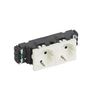 Legrand SCHUKO-Steckdose 077562 MSC 2-FACH weiß SL