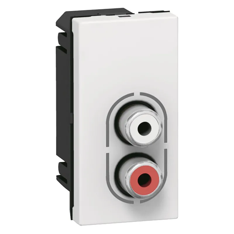 Legrand Einsatz 078753 MSC RCA rt/ws "Audio" 1mod ws