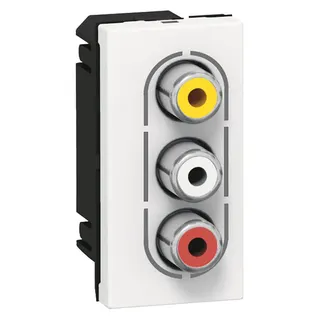 Legrand Einsatz 078754 MSC RCA rt/ws/gb 1mod ws