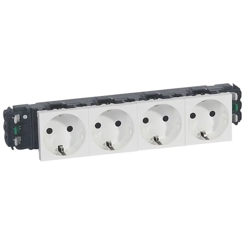 Legrand Steckdose 077404 MSC 4f DLP SL ws