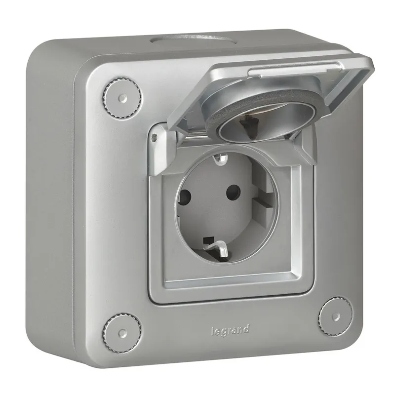 Legrand Steckdose 077856 Green Up Soliroc IP55 IK10
