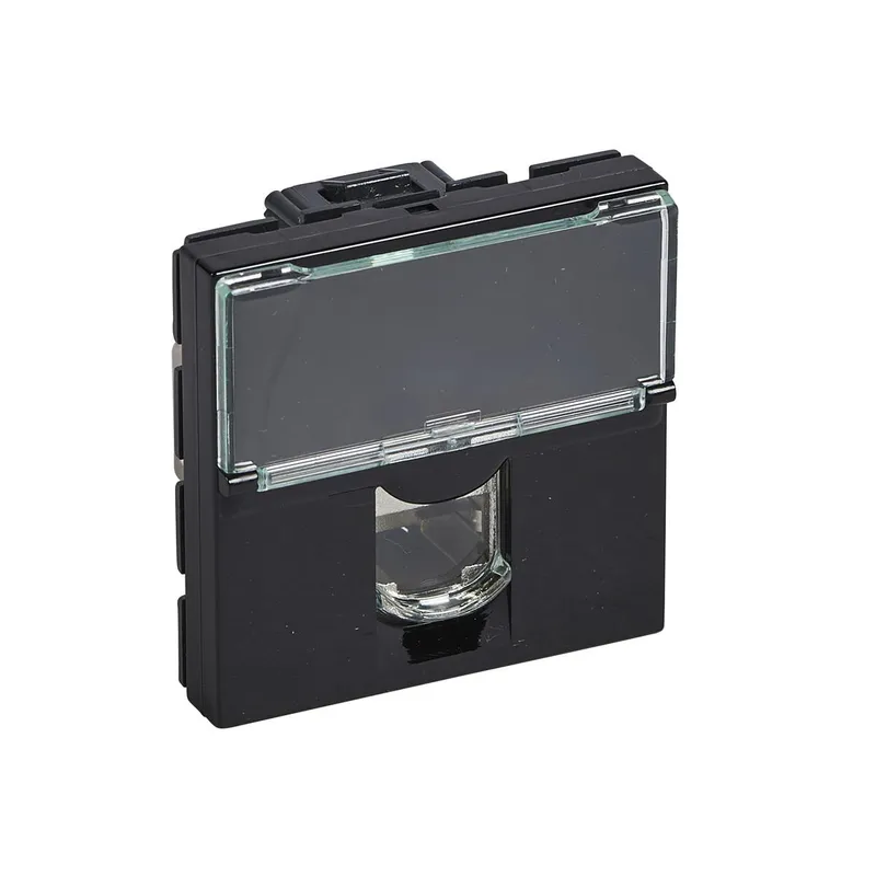 Legrand Einsatz Mosaic 1xRJ45 Kat.6 STP 2-mod.DPL-Cl sw