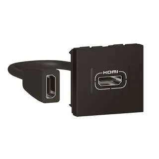 Legrand Einsatz Mosaic HDMI Typ A 2 mod ink.AK sw