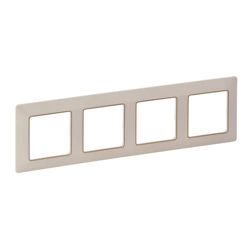 Legrand Rahmen 754064 VLIFE 4-FACH MW/GOLD