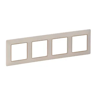 Legrand Rahmen 754064 VLIFE 4-FACH MW/GOLD