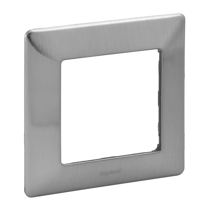 Legrand Rahmen 754151 VLIFE 1-FACH INOXgrau