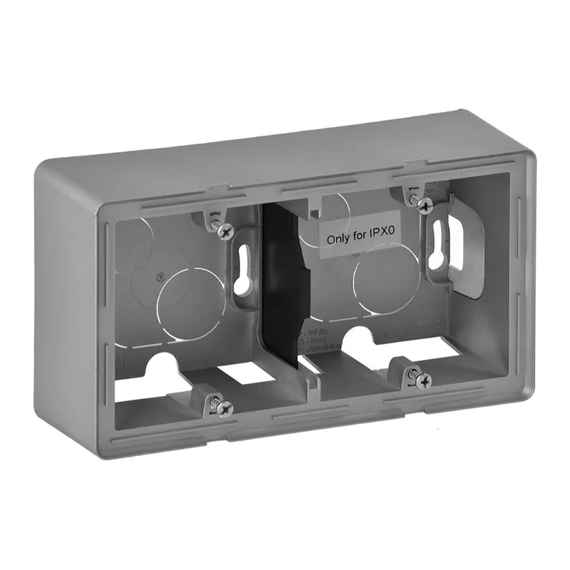 Legrand AP-Gehäuse 754212 VLIFE 2-FACH AL
