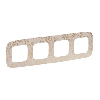 Legrand Rahmen 754354 V.ALL 4-FACH GOLDSTYLE