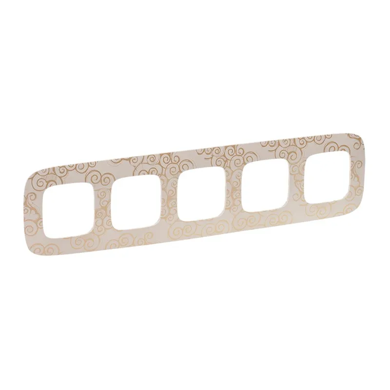 Legrand Rahmen 754355 V.ALL 5-FACH GOLDSTYLE