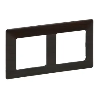 Legrand Rahmen 754172 VLIFE 2-FACH DARK WOOD