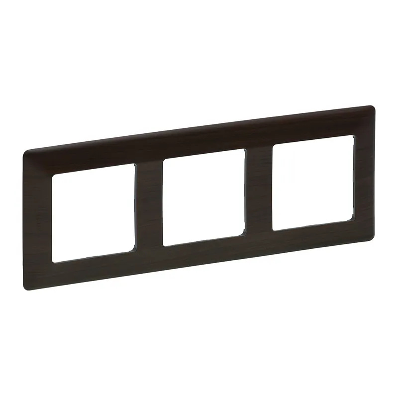 Legrand Rahmen 754173 VLIFE 3-FACH DARK WOOD