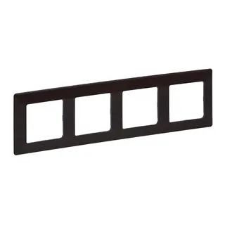Legrand Rahmen 754174 VLIFE 4-FACH DARK WOOD