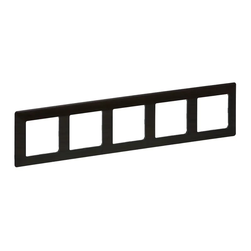 Legrand Rahmen 754175 VLIFE 5-FACH DARK WOOD