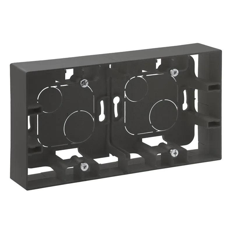 Legrand AP-Gehäuse Niloe Step 2-f.sw