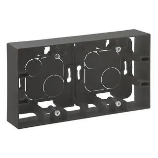 Legrand AP-Gehäuse Niloe Step 2-f.sw
