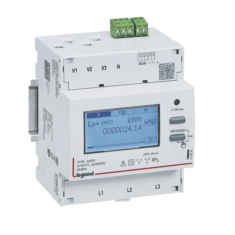 Legrand Zähler 412041 EMDX? 3-ph. A ü. SW x/5 RS485 4TE