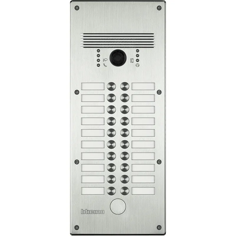 Bticino Video-Türstation 308014 Video-AV Inox 20 Ruftasten