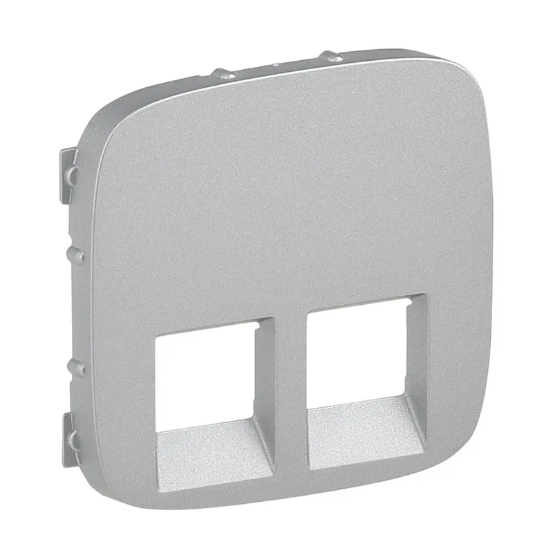 Legrand Abdeckung 755427 V.ALL RJ11/RJ45 2F AL