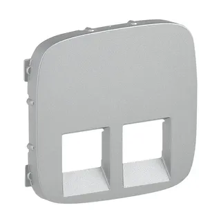Legrand Abdeckung 755427 V.ALL RJ11/RJ45 2F AL